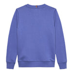 Tommy Hilfiger Felpa Chiusa Girocollo tinta unita Celeste per Bambino KB0KB09893 CELESTE TOMMY HILFIGER 
