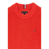 Tommy Hilfiger Maglia Girocollo tinta unita Fragola per Bambino KB0KB09908 FRAGOLA TOMMY HILFIGER 