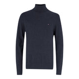 Tommy Hilfiger Maglia Collo Alto tinta unita Nero per Bambino KB0KB09976 NERO TOMMY HILFIGER 