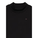 Tommy Hilfiger Shirt Collo Alto tinta unita Nero per Bambina KG0KG08802 NERO TOMMY HILFIGER 