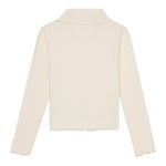 Tommy Hilfiger Shirt Collo Alto tinta unita Panna per Bambina KG0KG08802X PANNA TOMMY HILFIGER 