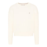 Tommy Hilfiger Maglia Girocollo tinta unita Beige per Neonato KN0KN01962 BEIGE TOMMY HILFIGER 