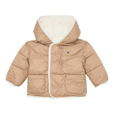Tommy Hilfiger Giubbino Reversibile Bicolore Beige/Panna per Neonato KN0KN02064 BEIGE/PANNA TOMMY HILFIGER 