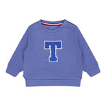 Tommy Hilfiger Felpa Chiusa Girocollo con Logo Blu per Neonato KN0KN02071TB BLU TOMMY HILFIGER 