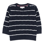 Tommy Hilfiger Maglia Girocollo Fantasia A Righe Blu per Neonato KN0KN02089 BLU TOMMY HILFIGER 
