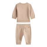 Tommy Hilfiger Completo 2 Pezzi Felpa-Pantalone tinta unita Beige per Neonato KN0KN02109 BEIGE TOMMY HILFIGER 