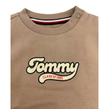 Tommy Hilfiger Completo 2 Pezzi Felpa-Pantalone tinta unita Beige per Neonato KN0KN02109 BEIGE TOMMY HILFIGER 