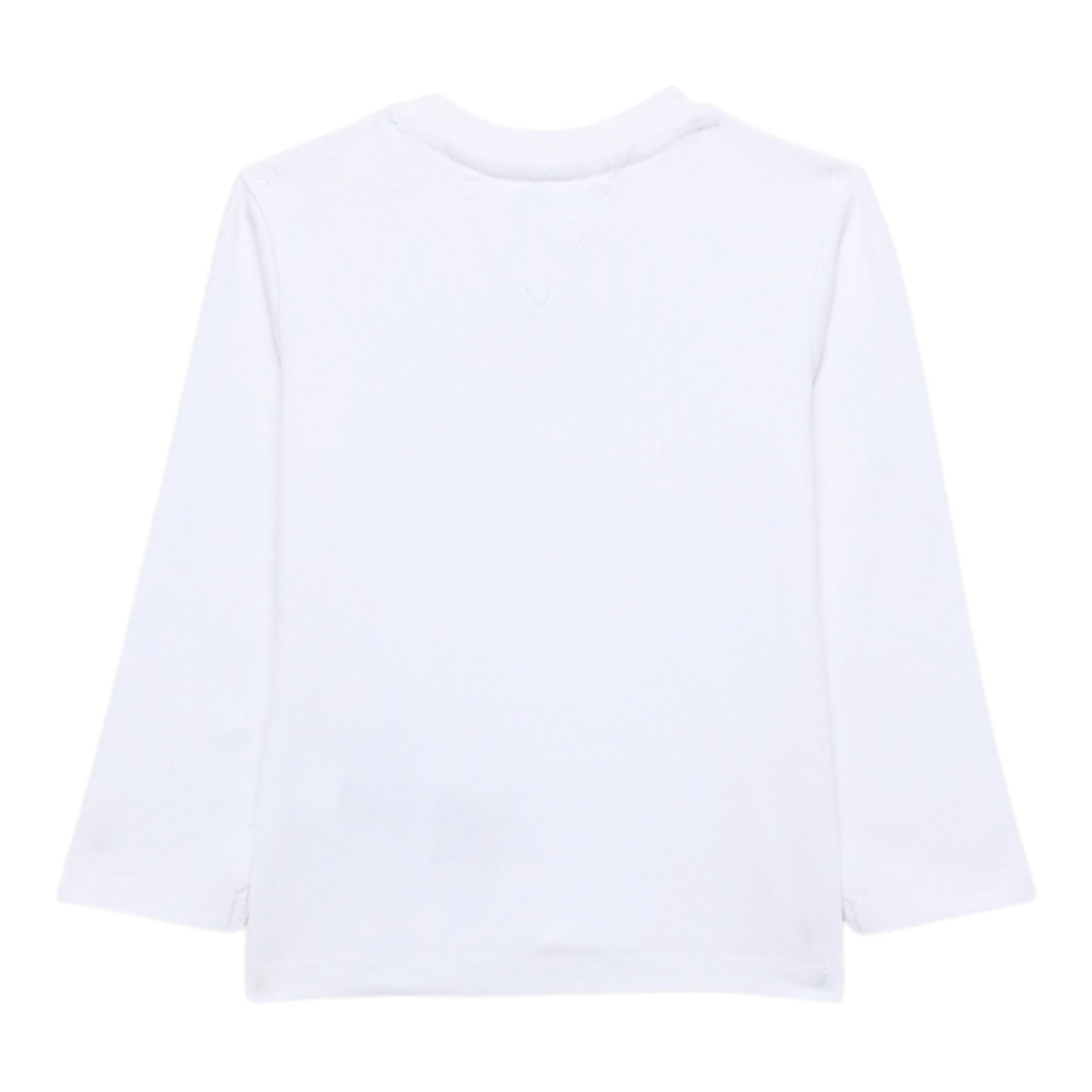 Tommy Hilfiger Shirt Girocollo tinta unita Bianco per Neonato KN0KN02128 BIANCO TOMMY HILFIGER 