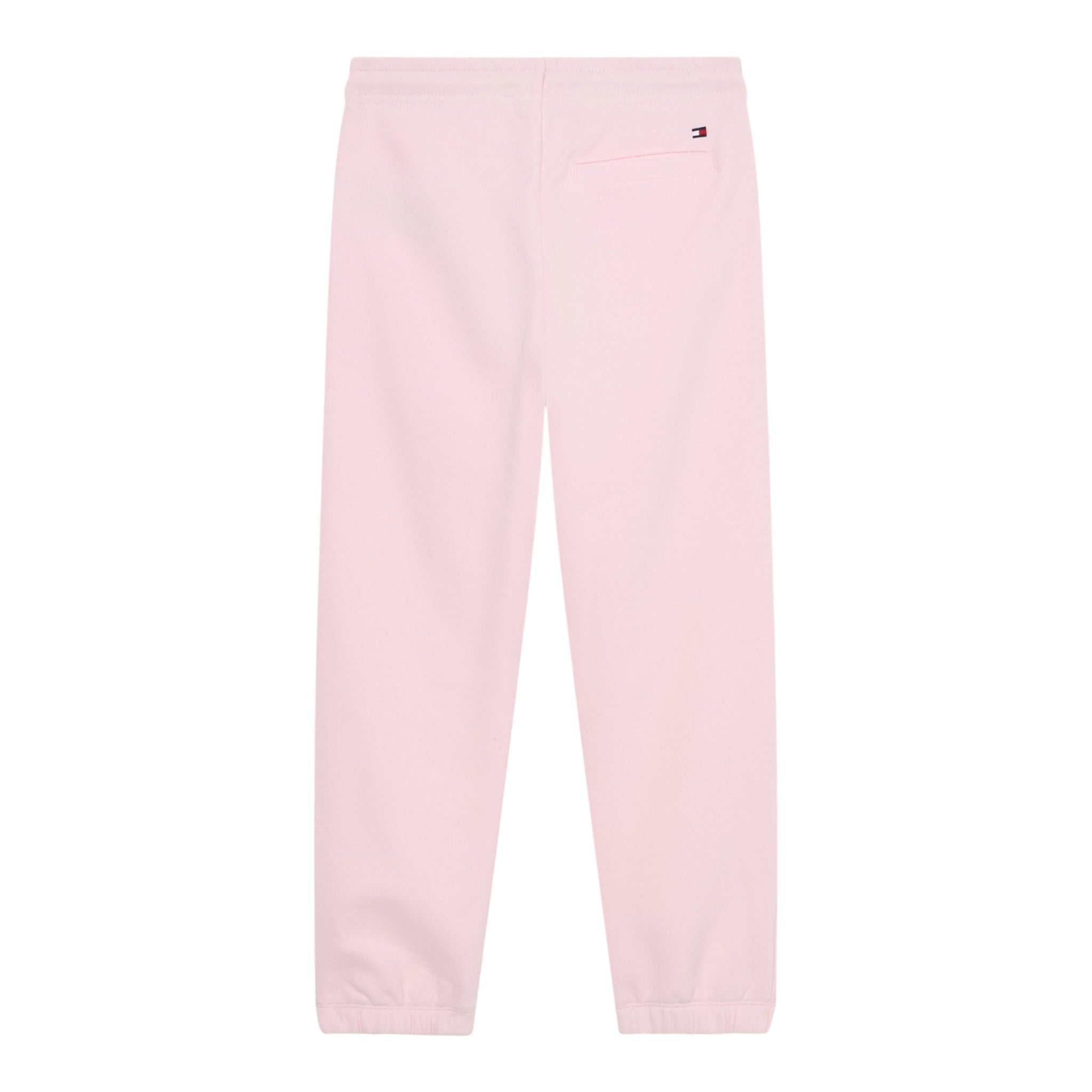 Tommy Hilfiger Pantalone Tuta tinta unita con Logo Rosa per Bambina KS0KS00596 ROSA TOMMY HILFIGER 