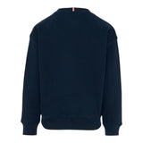 Tommy Hilfiger Felpa tinta unita Girocollo con Stampa Blu per Bambino KS0KS00640 BLU TOMMY HILFIGER 