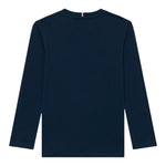 Tommy Hilfiger Shirt Girocollo tinta unita Blu per Neonato KS0KS00655XXN BLU TOMMY HILFIGER 