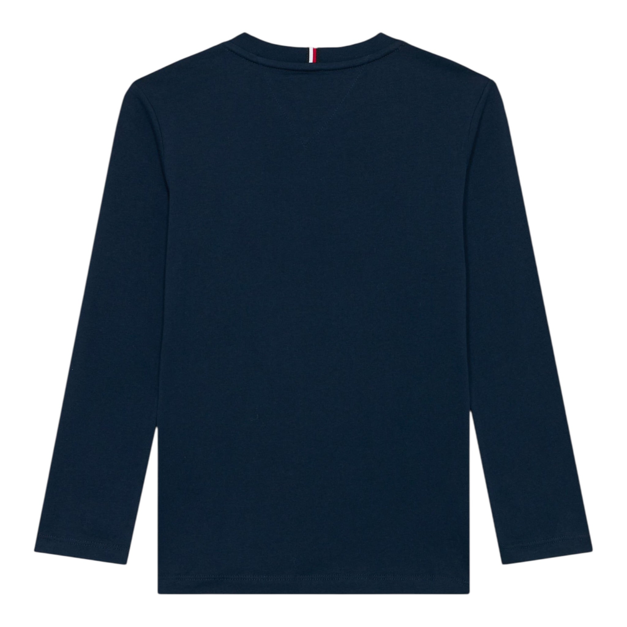 Tommy Hilfiger Shirt Girocollo tinta unita Blu per Neonato KS0KS00655XXN BLU TOMMY HILFIGER 
