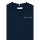 Tommy Hilfiger Shirt Girocollo tinta unita Blu per Neonato KS0KS00655XXN BLU TOMMY HILFIGER 