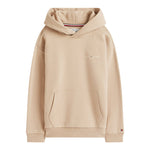 Tommy Hilfiger Felpa Chiusa con Cappuccio tinta unita Beige per Bambino KS0KS00660 BEIGE TOMMY HILFIGER 