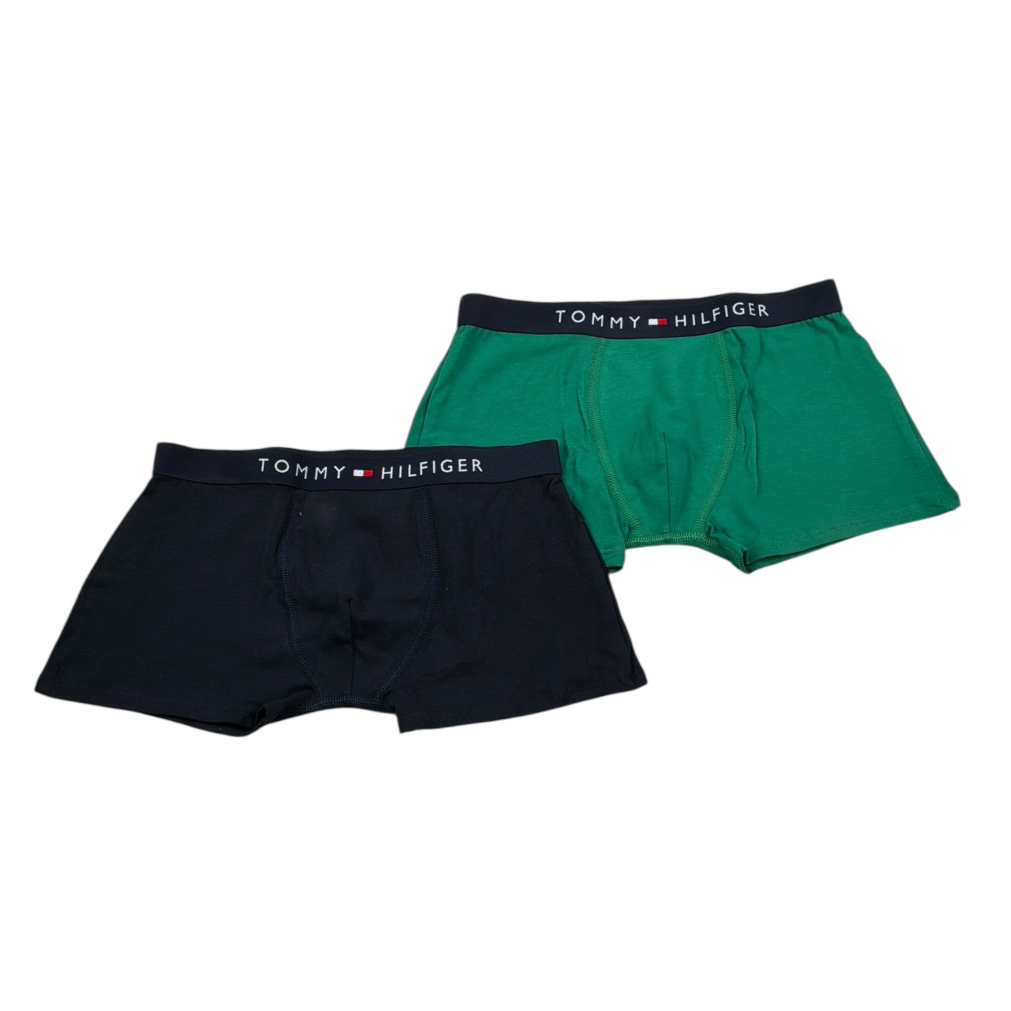 Tommy Hilfiger Set Slip 2 Pezzi Bicolore Verde/Blu per Bambino UB0UB00341 VERDE/BLU TOMMY HILFIGER 