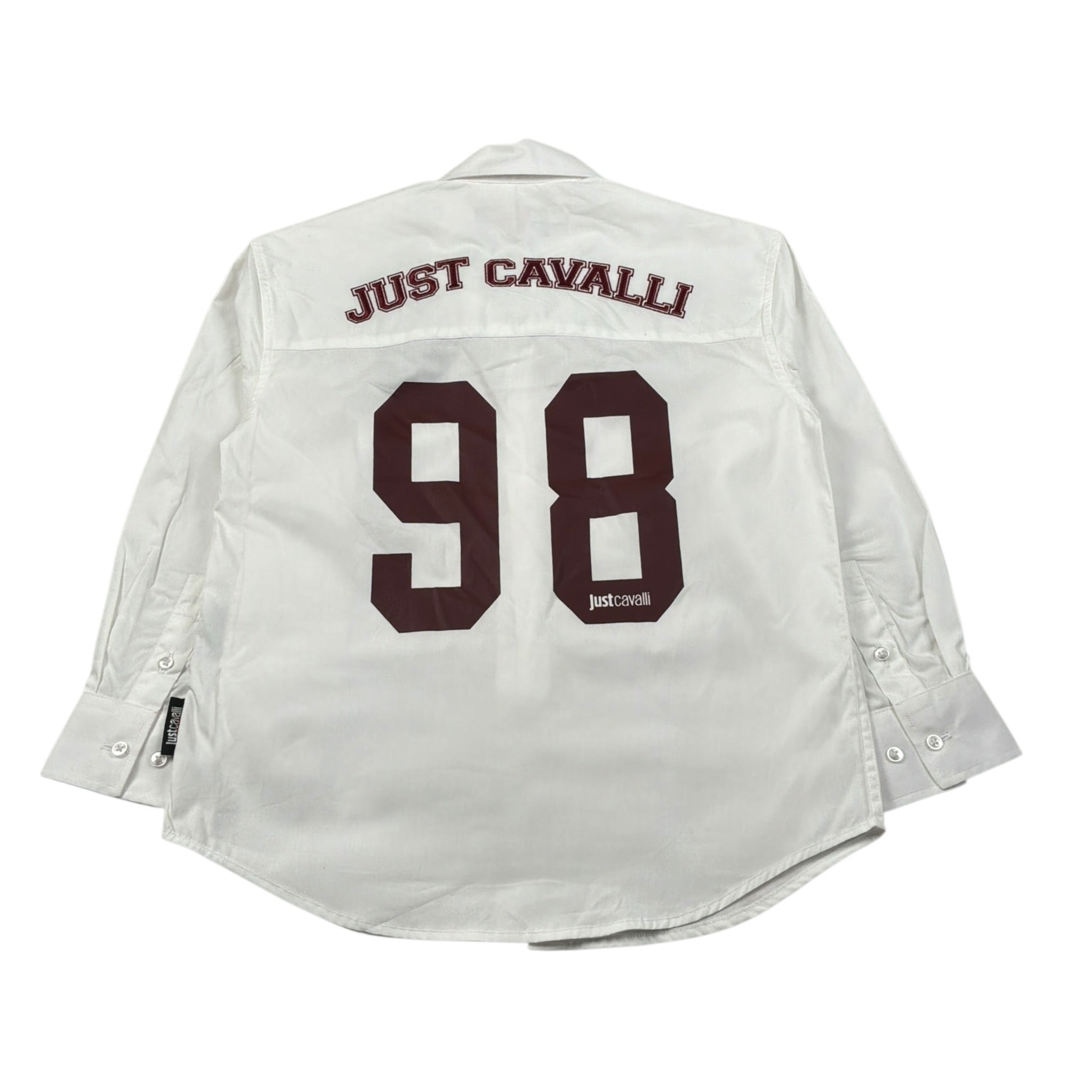 Trussardi Camicia Manica Lunga tinta unita con Logo Bianco per Bambino JBA26102CA BIANCO TRUSSARDI 