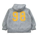 Trussardi Felpa con Zip E Cappuccio tinta unita Grigio per Bambino JBA26111FE GRIGIO TRUSSARDI 
