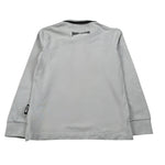 Trussardi Polo Manica Lunga tinta unita con Logo Grigio per Bambino JBA26151PO GRIGIO TRUSSARDI 
