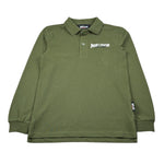 Trussardi Polo Manica Lunga tinta unita con Logo Verde per Bambino JBA26154PO VERDE TRUSSARDI 