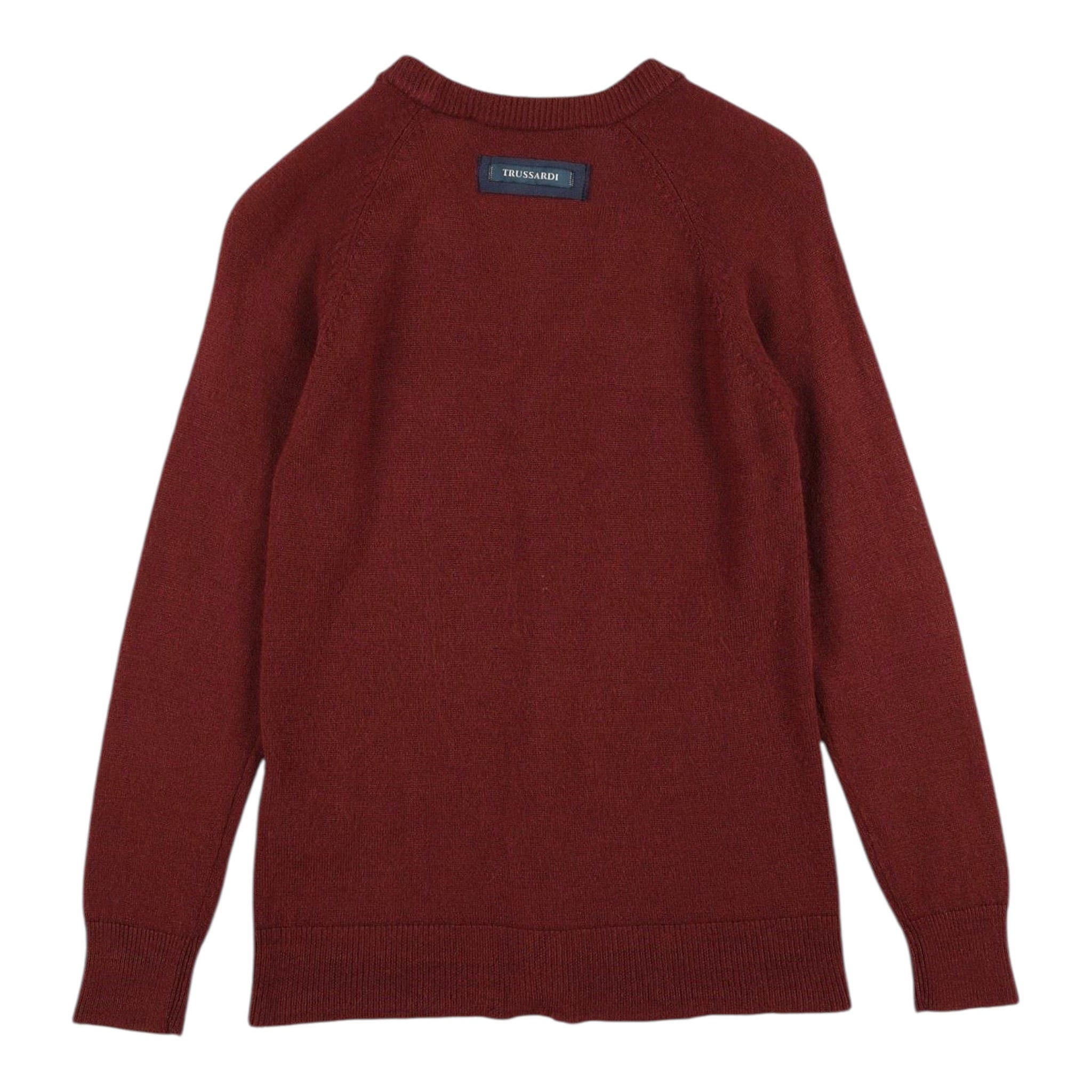 Trussardi Cardigan tinta unita con Logo Bordeaux per Bambino TBA23020CD BORDEAUX TRUSSARDI 
