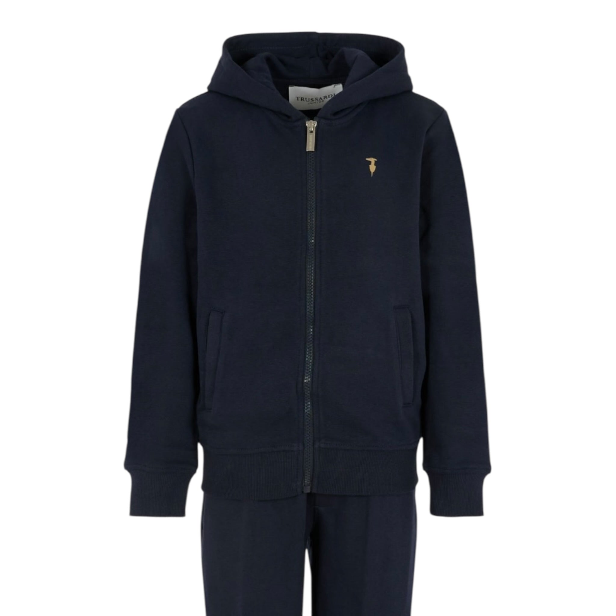 Trussardi Completo 2Pz tinta unita Felpa-Pantalone Blu per Bambino TBA25001CF BLU TRUSSARDI 