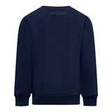 Trussardi Felpa tinta unita Girocollo con Logo Blu per Neonato TBA25004FEN BLU TRUSSARDI 