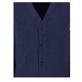 Trussardi Cardigan tinta unita con Logo Blu per Bambino TBA25010CD BLU TRUSSARDI 