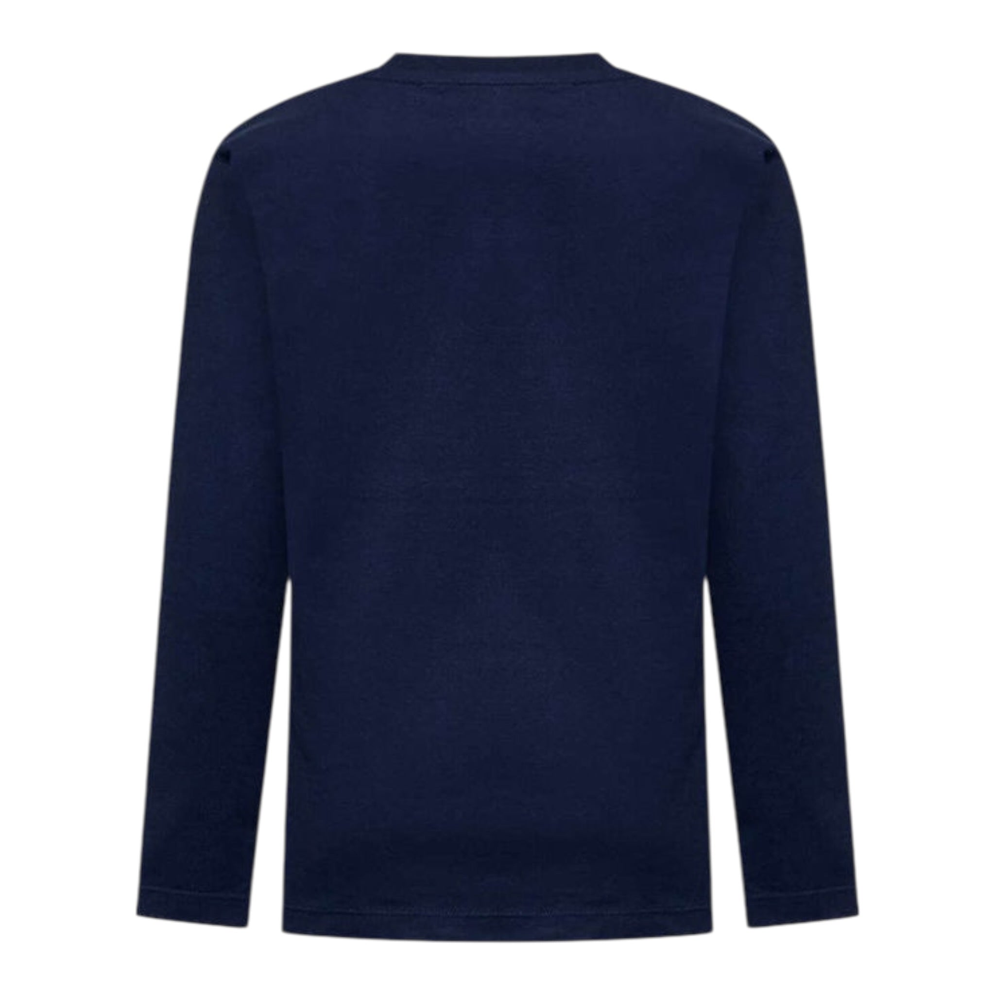 Trussardi Shirt tinta unita con Stampa Blu per Bambino TBA25015TS BLU TRUSSARDI 