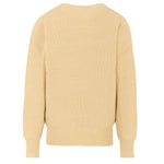 Trussardi Maglia Girocollo tinta unita con Logo Beige per Bambino TBA25019MA BEIGE TRUSSARDI 