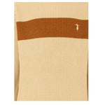Trussardi Maglia Girocollo tinta unita con Logo Beige per Bambino TBA25019MA BEIGE TRUSSARDI 