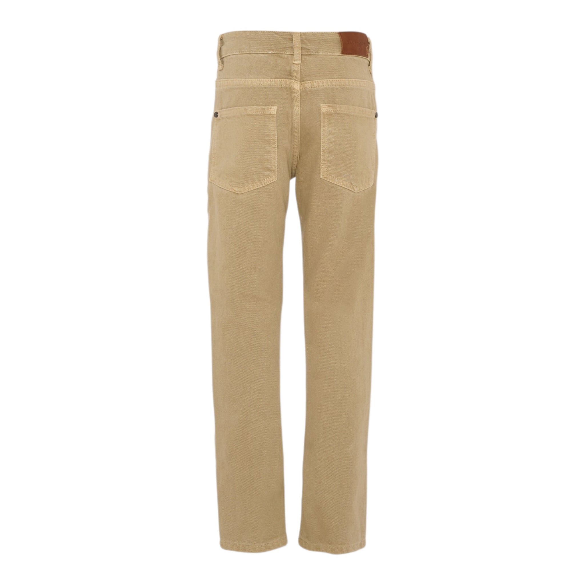 Trussardi Jeans tinta unita con Girovita Regolabile Beige per Bambino TBA25026PA BEIGE TRUSSARDI 