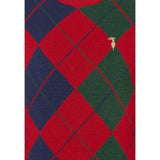 Trussardi Maglia Bicolore con Fantasia Rombi Rosso per Bambino TBA25062MA ROSSO TRUSSARDI 