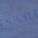 Trussardi Felpa tinta unita Girocollo con Logo Blu per Bambino TBA25097FE BLU TRUSSARDI 