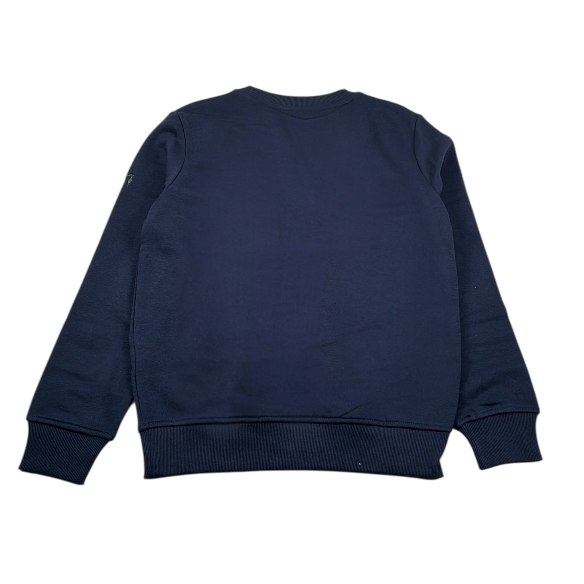 Trussardi Felpa tinta unita Girocollo con Logo Blu per Neonato TBA25097FEN BLU TRUSSARDI 
