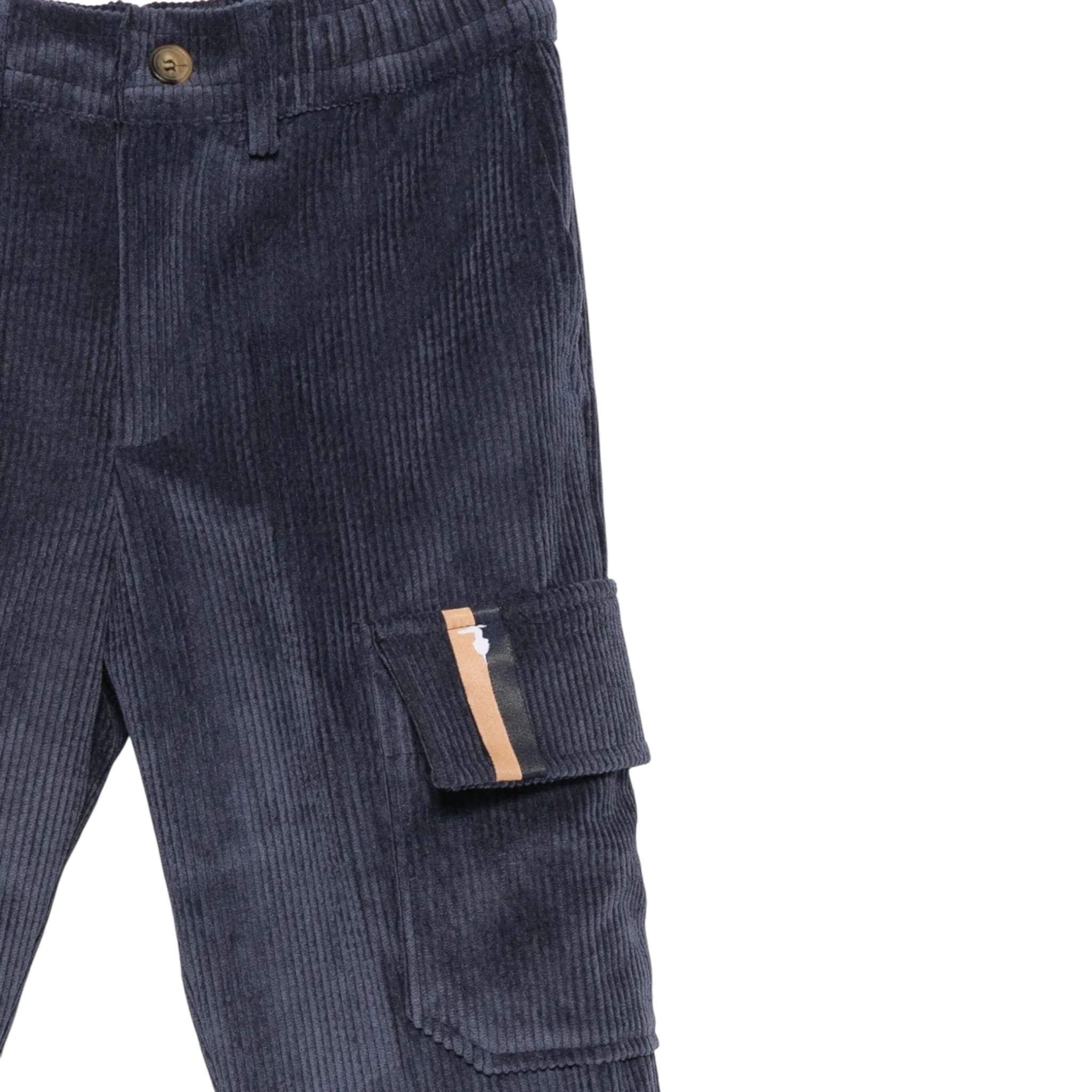 Trussardi Pantalone tinta unita con Tasconi Blu per Bambino TBA25166PA BLU TRUSSARDI 