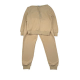 Trussardi Completo 2 Pz Felpa-Pantalone tinta unita Beige per Bambino TBA26002CF BEIGE TRUSSARDI 