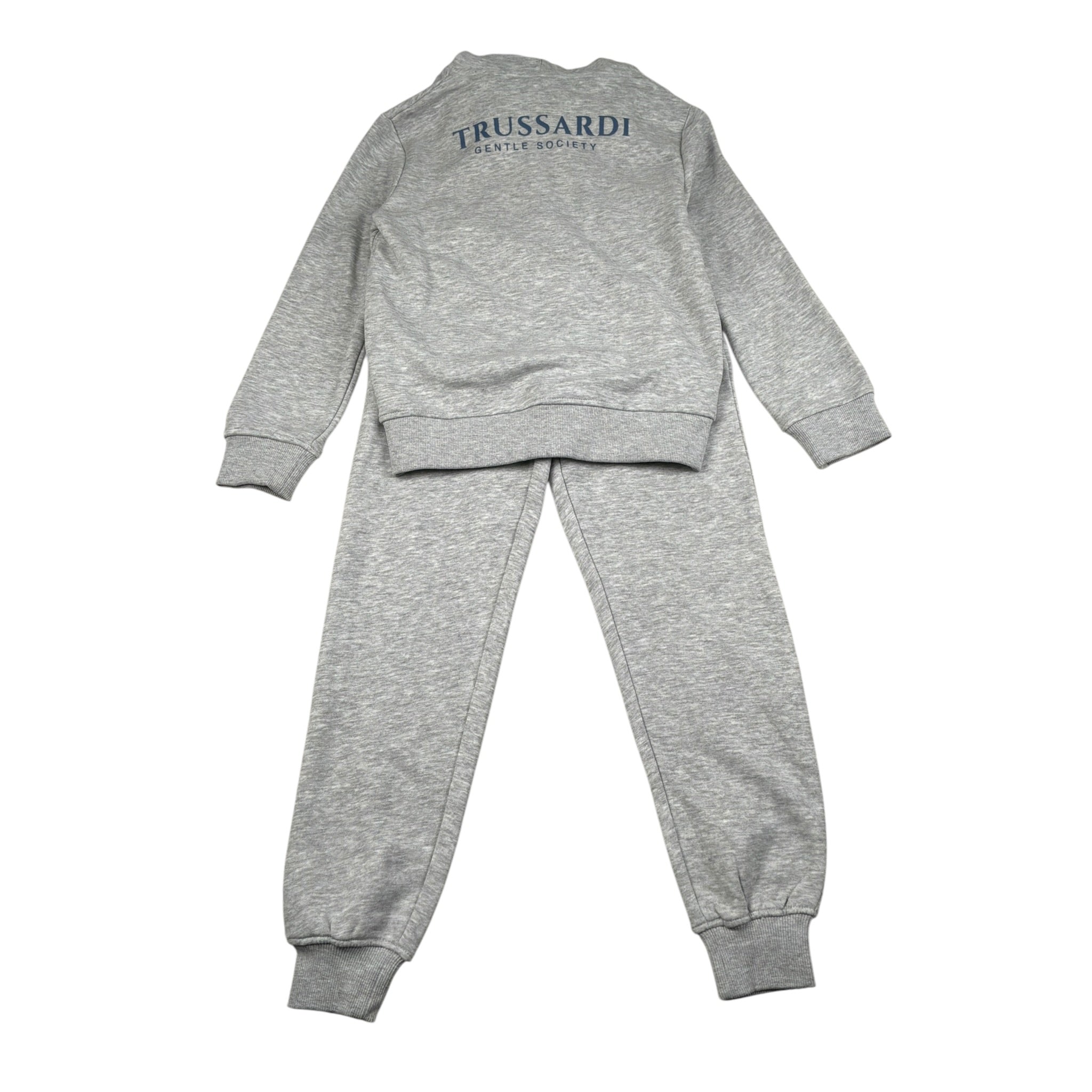 Trussardi Completo 2 Pezzi Felpa-Pantalone tinta unita Grigio per Bambino TBA26006CF GRIGIO TRUSSARDI 