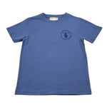 Trussardi T-Shirt Girocollo tinta unita con Logo Blu per Bambino TBA26022TS BLU TRUSSARDI 