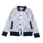Trussardi Cardigan tinta unita con Profili In Contrasto Panna per Bambino TBA26028CD PANNA TRUSSARDI 