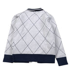 Trussardi Cardigan tinta unita con Profili In Contrasto Panna per Bambino TBA26028CD PANNA TRUSSARDI 