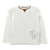 Trussardi Maglia tinta unita con Stampa Panna per Bambino TBA26038MA PANNA TRUSSARDI 