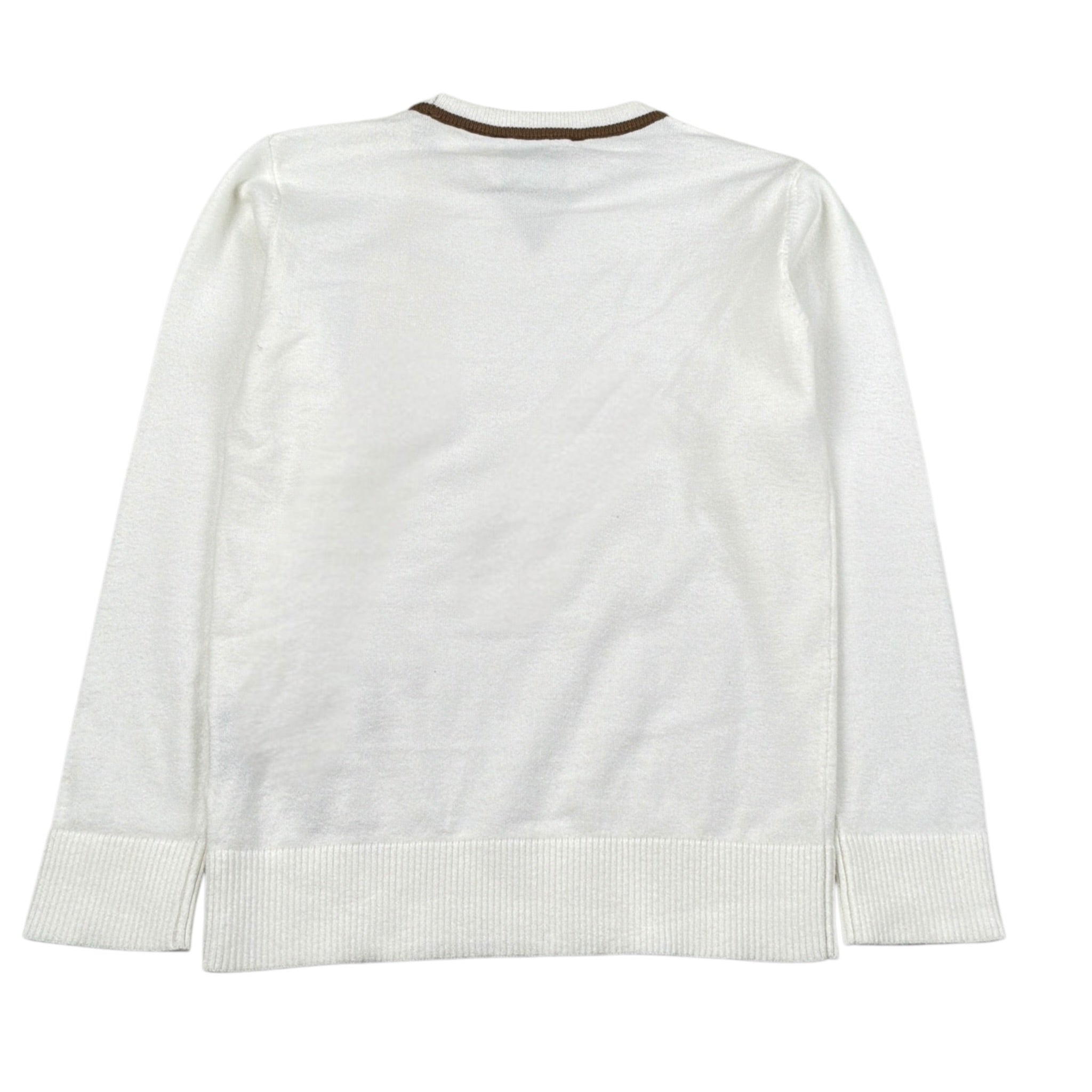 Trussardi Maglia tinta unita con Stampa Panna per Bambino TBA26038MA PANNA TRUSSARDI 