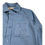 Trussardi Camicia Manica Lunga tinta unita Azzurro per Bambino TBA26041CA AZZURRO TRUSSARDI 