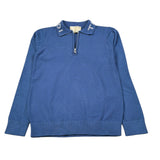 Trussardi Maglia con Zip E Colletto Logo Azzurro per Bambino TBA26046PO AZZURRO TRUSSARDI 
