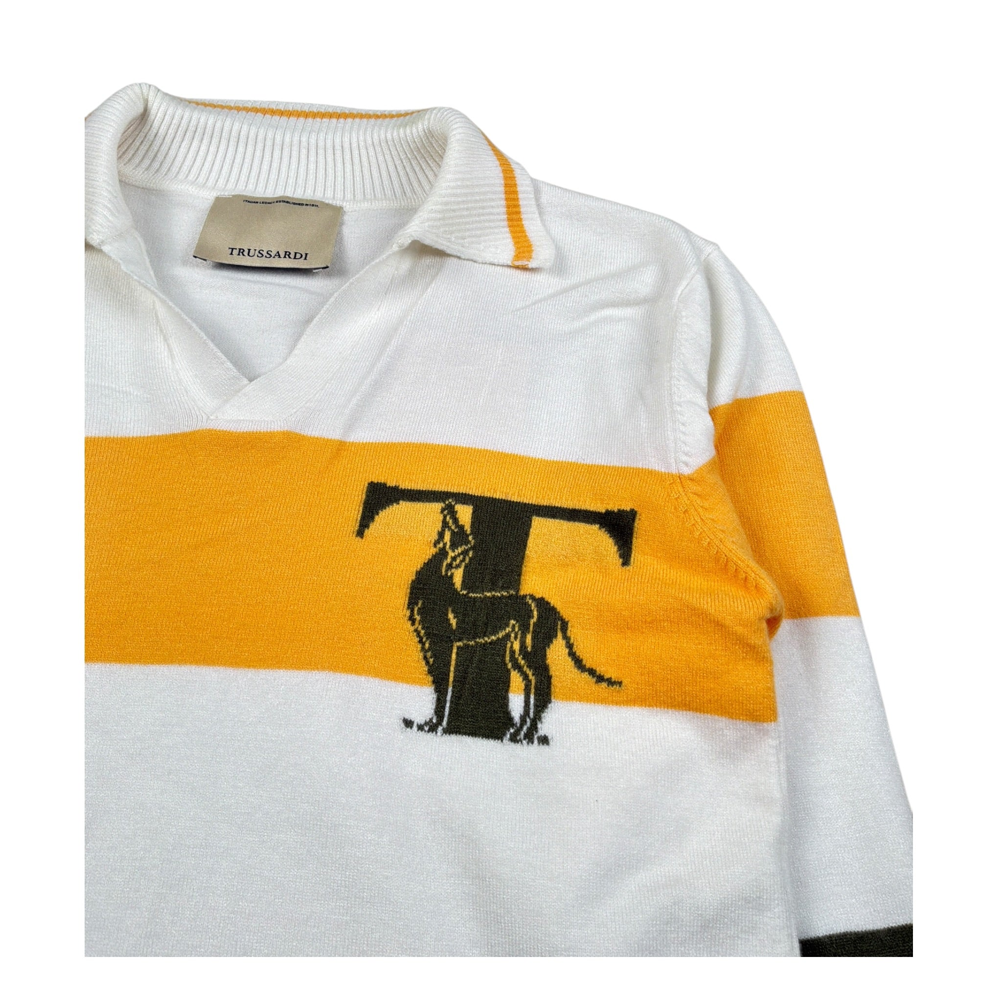 Trussardi Maglia con Colletto tinta unita Panna per Bambino TBA26049PO PANNA TRUSSARDI 