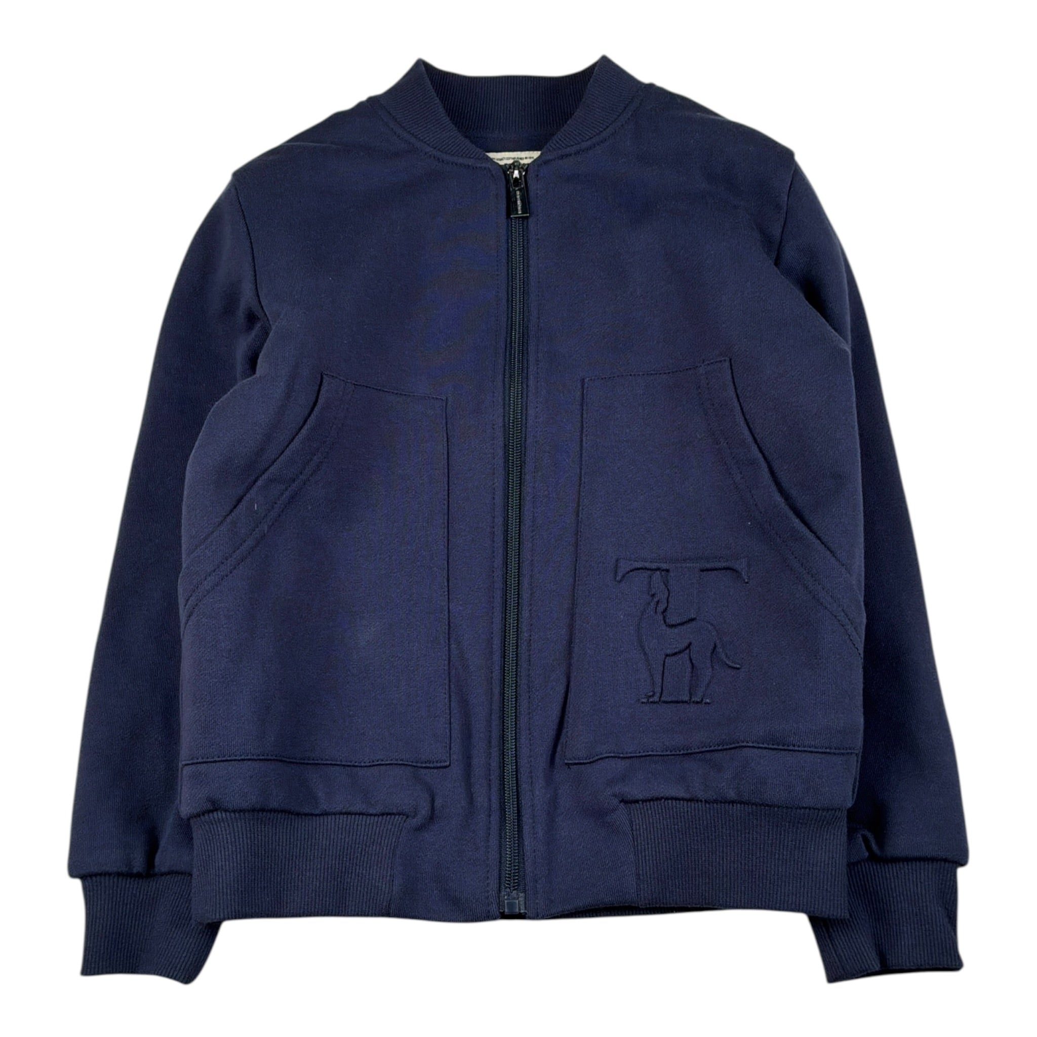 Trussardi giubbino tinta unita con Zip Blu per Bambino TBA26053FE BLU TRUSSARDI 