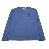 Trussardi Shirt Girocollo tinta unita con Stampa Blu per Bambino TBA26060TS BLU TRUSSARDI 