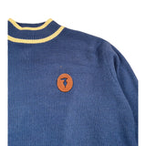 Trussardi Maglia Mezzo Collo tinta unita Blu per Bambino TBA26061MA BLU TRUSSARDI 