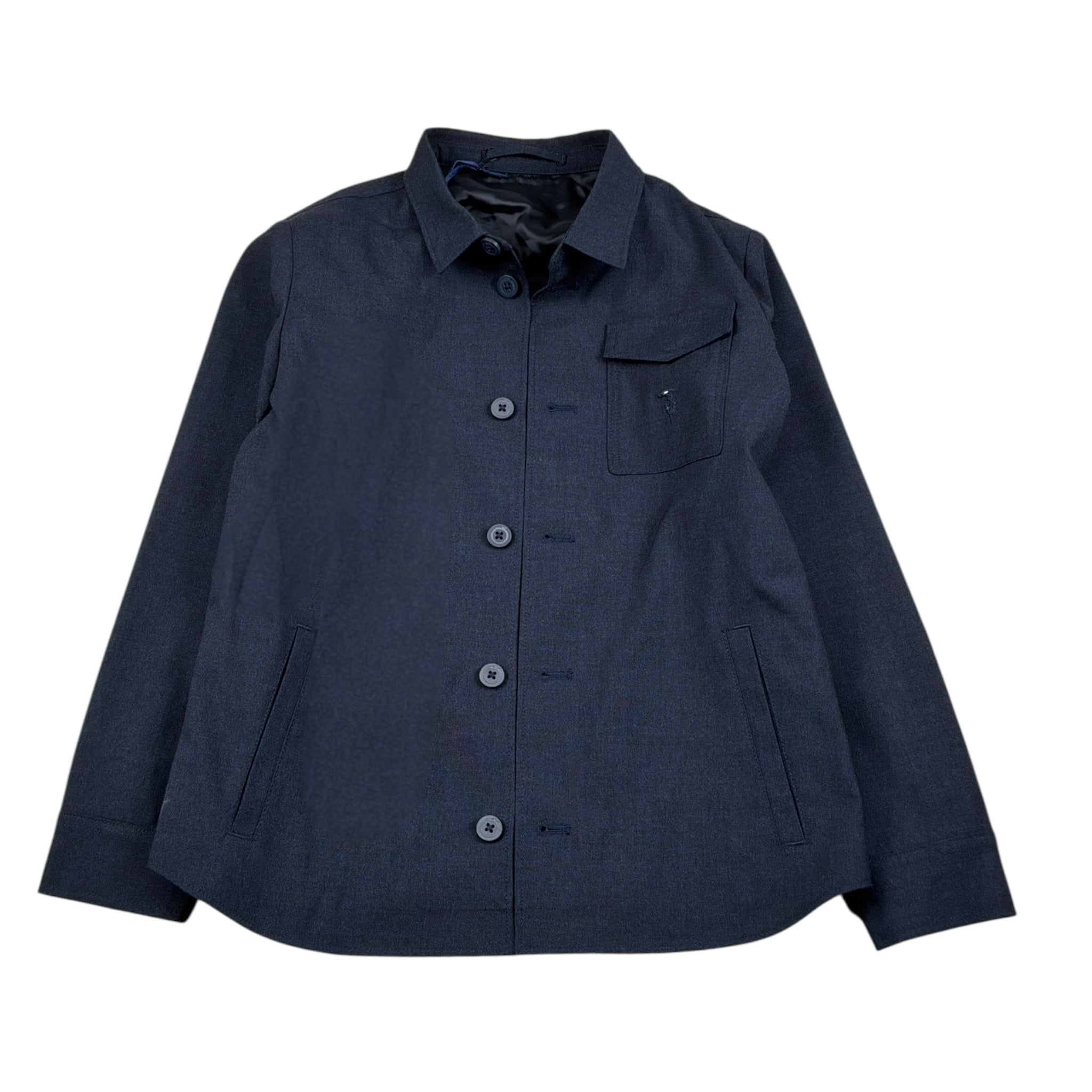 Trussardi Camicia tinta unita con Bottoni Blu per Bambino TBA26063CA BLU TRUSSARDI 