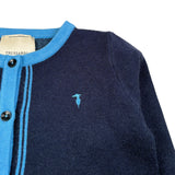 Trussardi Cardigan tinta unita con Logo Blu per Bambina TGA26003CD BLU TRUSSARDI 
